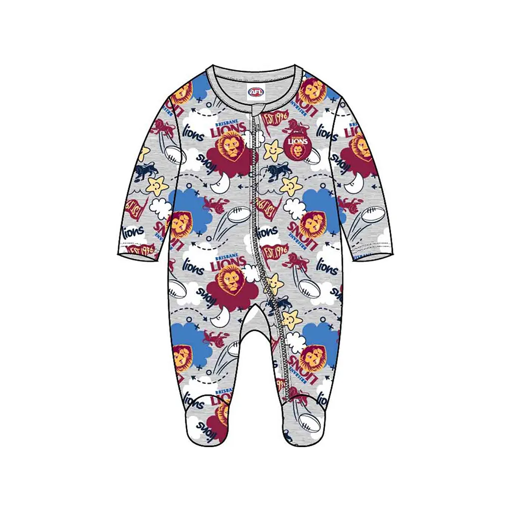 Brisbane Lions Baby Cloud Romper