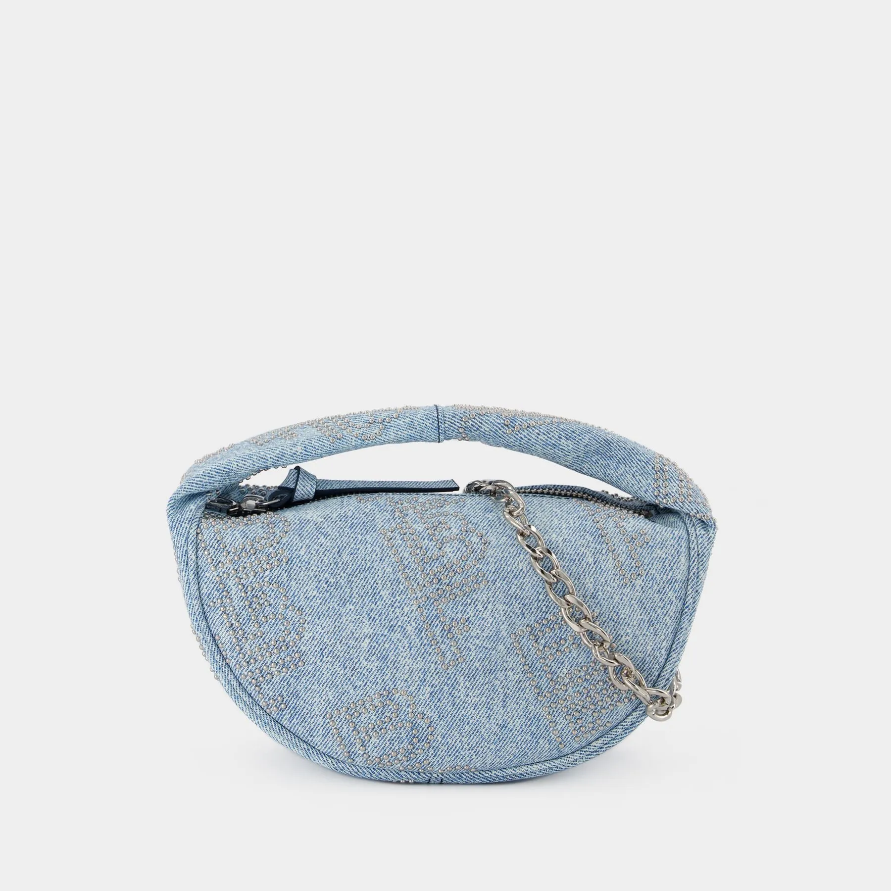 By Far  Baby Cush Handbag - By Far - Denim - Leather