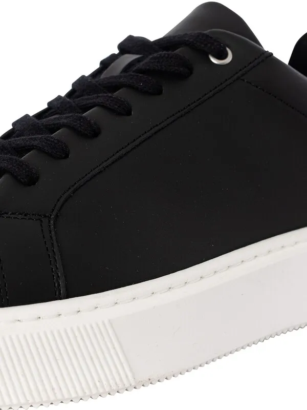 CAPO Essential Leather Trainers - Black/White