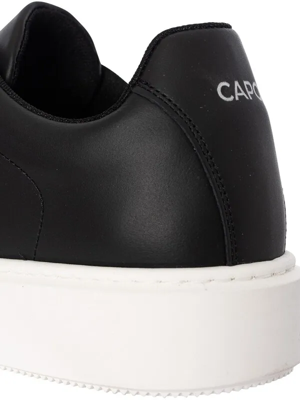 CAPO Essential Leather Trainers - Black/White