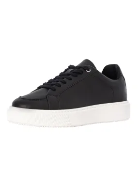 CAPO Essential Leather Trainers - Black/White