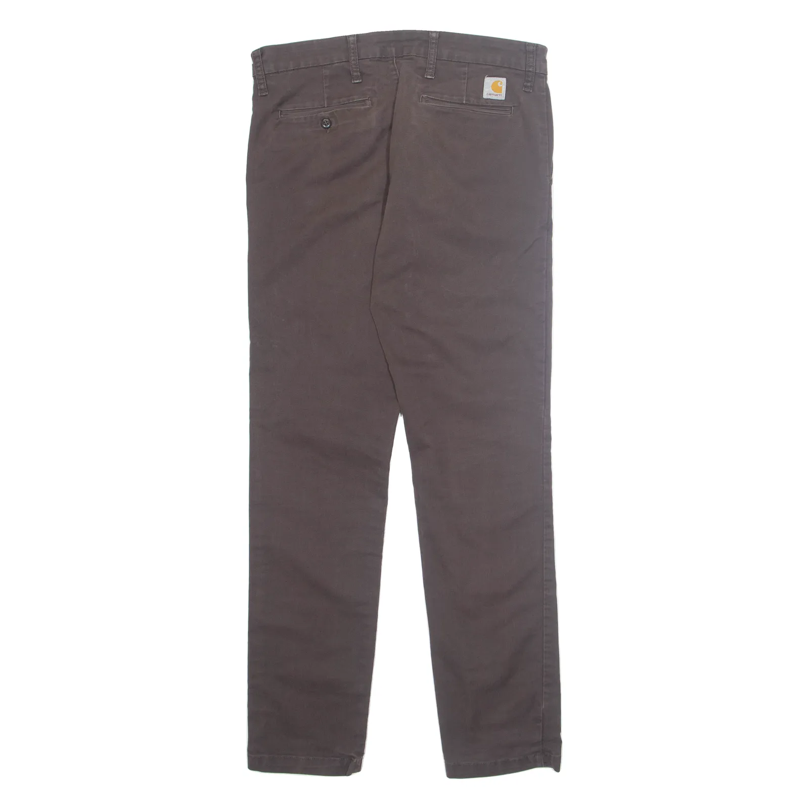 CARHARTT Chino Mens Trousers Brown Regular Tapered W33 L34