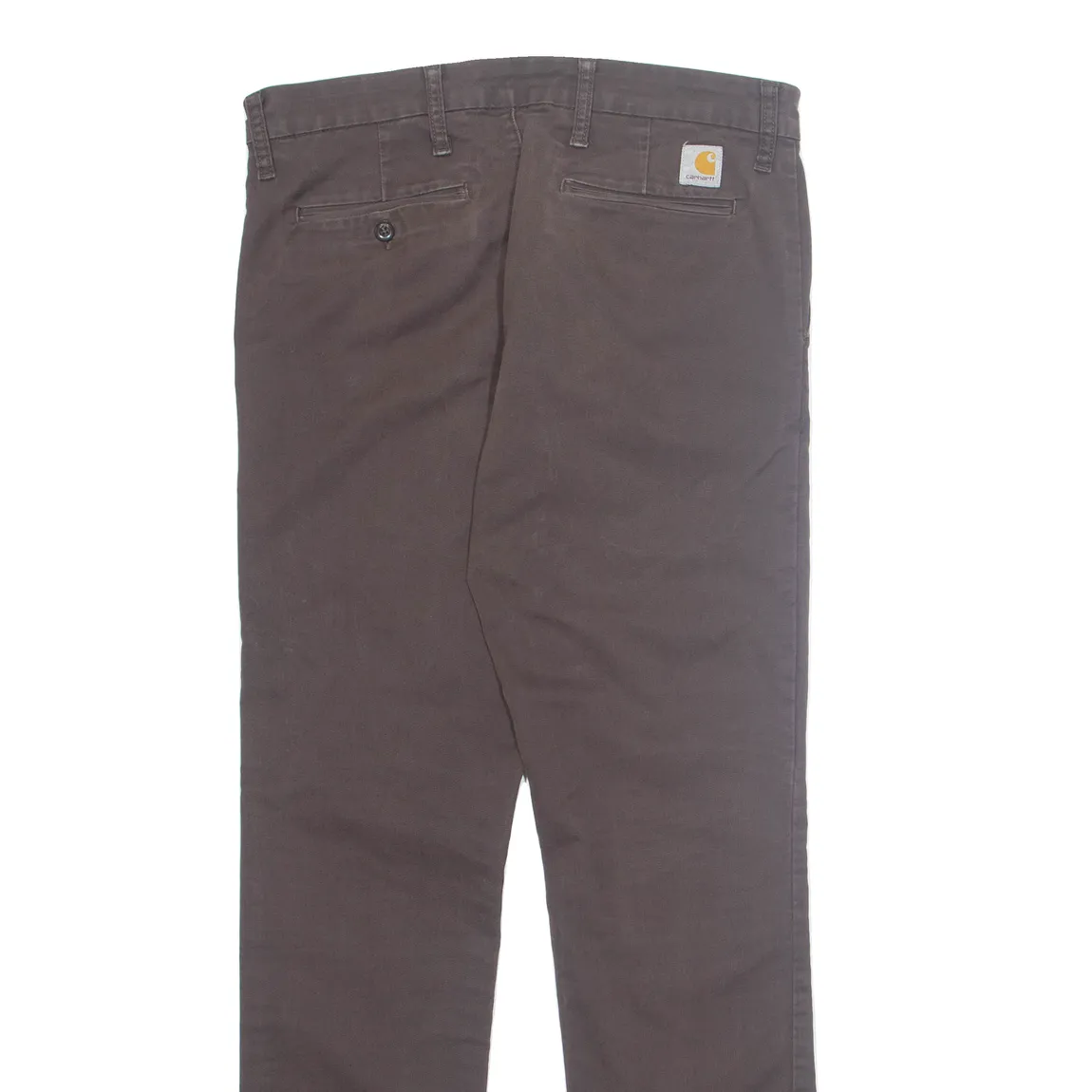 CARHARTT Chino Mens Trousers Brown Regular Tapered W33 L34