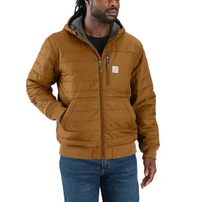 Carhartt Men's Rain Defender Lightweight Insulated Hooded Jacket - Brown