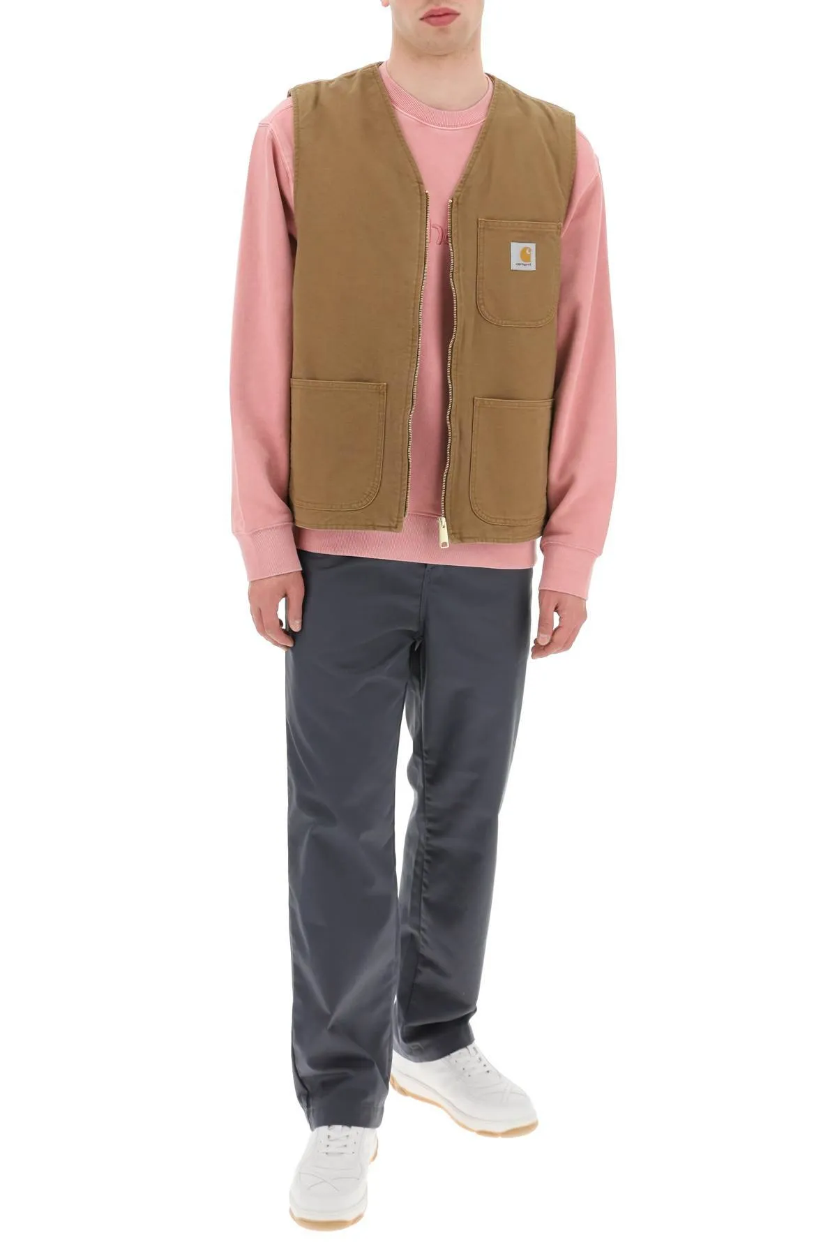 Carhartt Wip    Carhartt Wip Arbor Cotton Canvas Vest