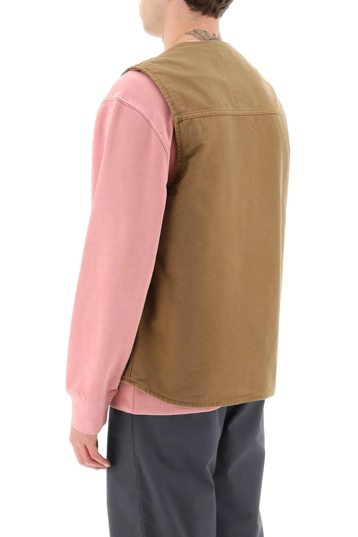 Carhartt Wip    Carhartt Wip Arbor Cotton Canvas Vest