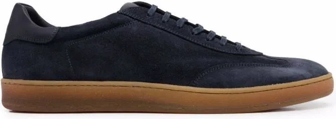 Casadei suede low-top sneakers Blue