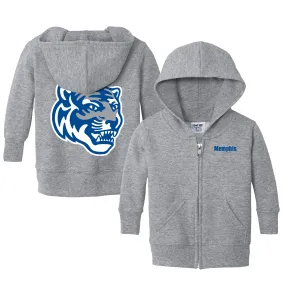 Chad & Jake  Memphis Tigers Toddler Heather Gray Logo Full-Zip Hoodie Jacket