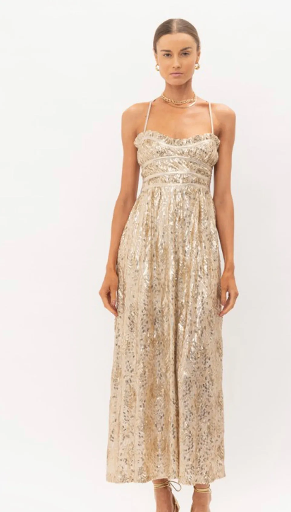 Champagne Tinsel Dress