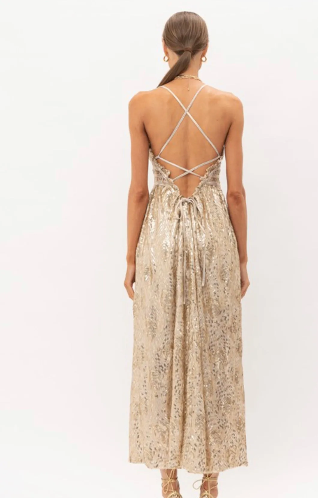 Champagne Tinsel Dress