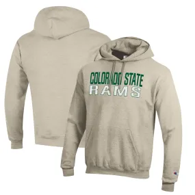 Champion Colorado State Rams Oatmeal Eco Powerblend Pullover Hoodie