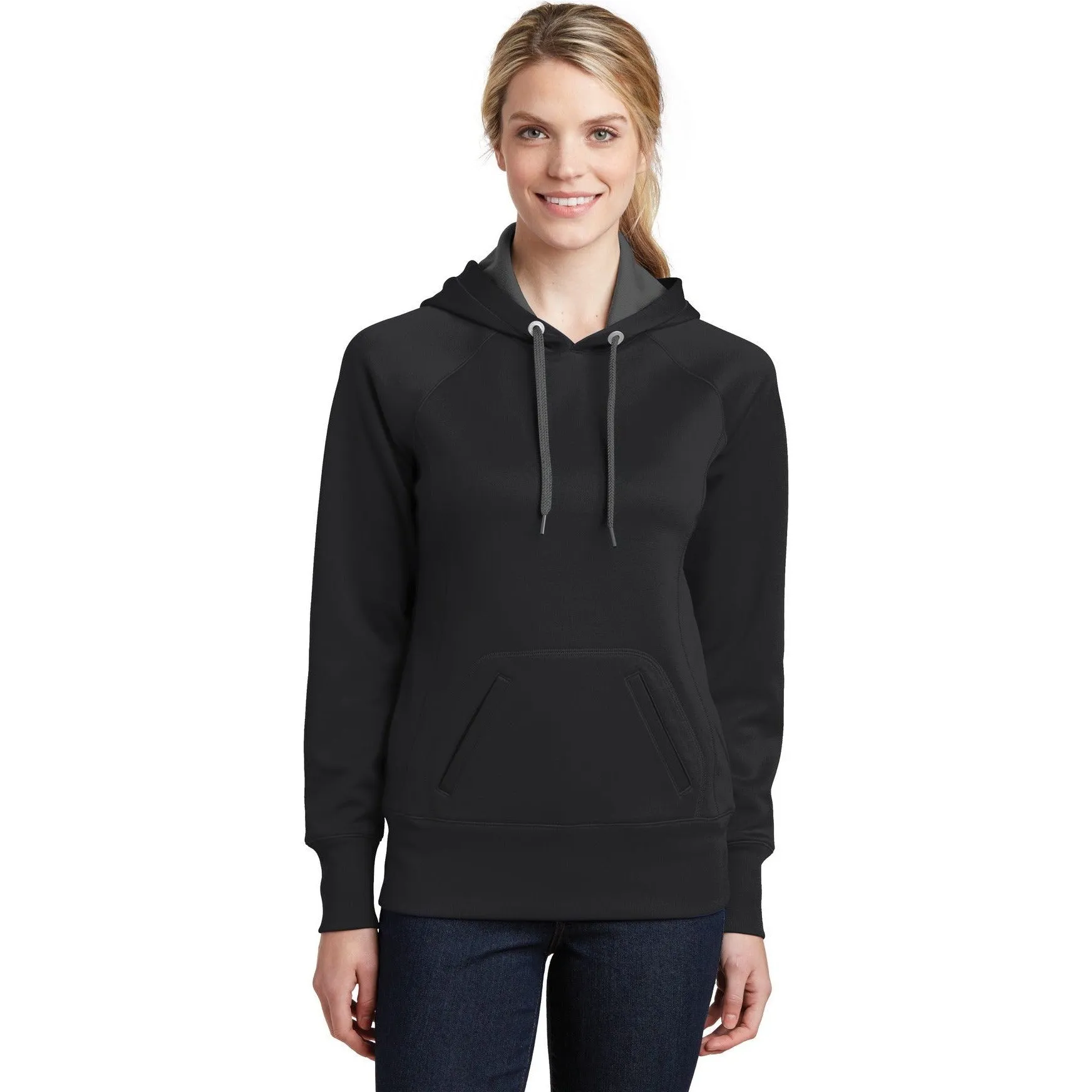 CLOSEOUT - Sport-Tek Ladies Tech Fleece Hooded Sweatshirt