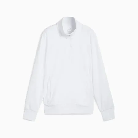 CLOUDSPUN Isla Quarter-Zip Golf Top Women | White Glow | PUMA New Arrivals | PUMA 