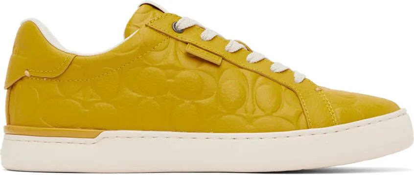 Coach 1941 Yellow Lowline Signature Sneakers