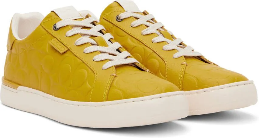 Coach 1941 Yellow Lowline Signature Sneakers