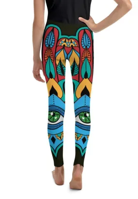 Colorful Eye Symbol Youth Leggings