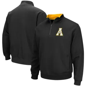 Colosseum Appalachian State Mountaineers Black Tortugas Logo Quarter-Zip Pullover Jacket