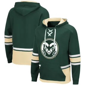 Colosseum Colorado State Rams Green Lace Up 3.0 Pullover Hoodie