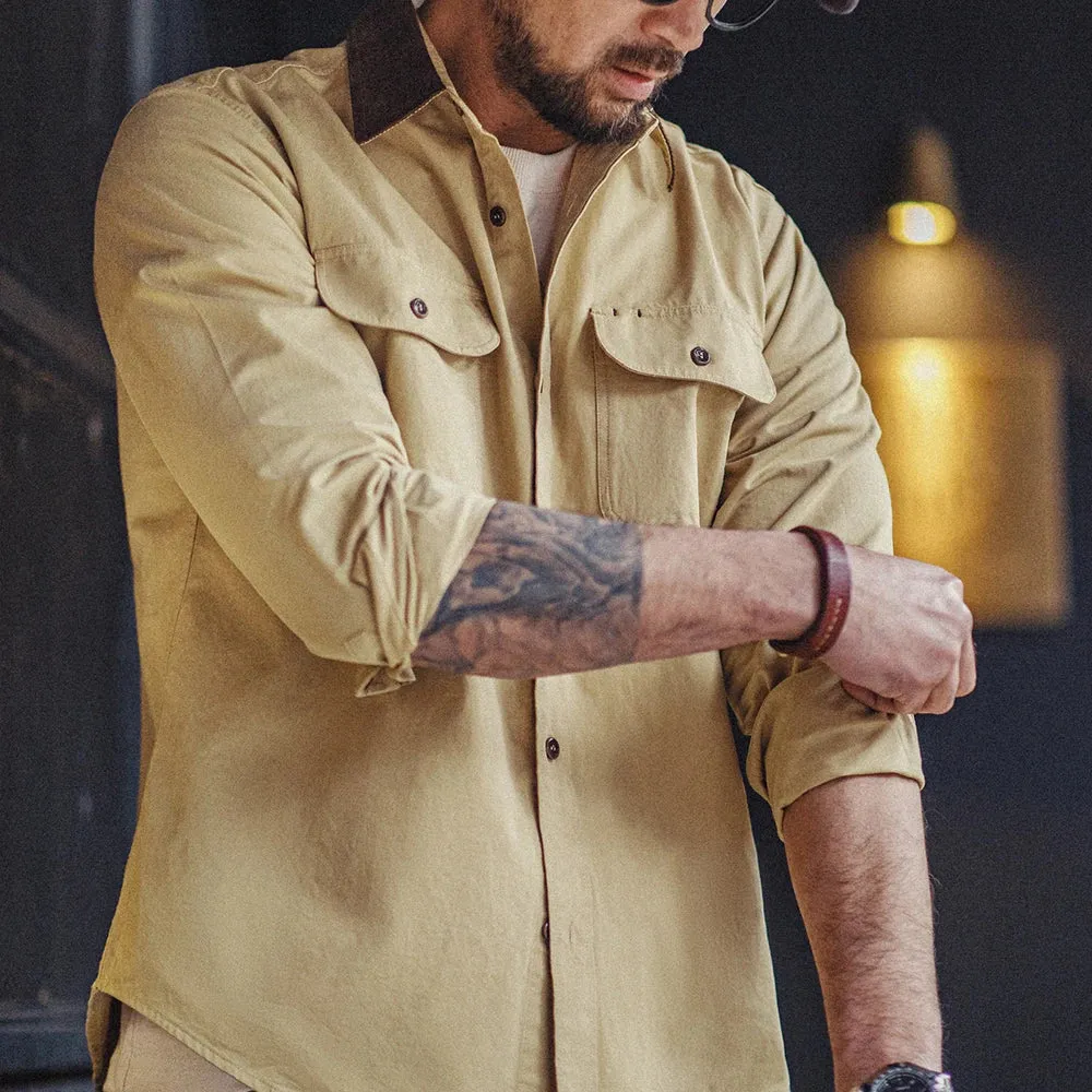 Corduroy Collar Workwear Shirt