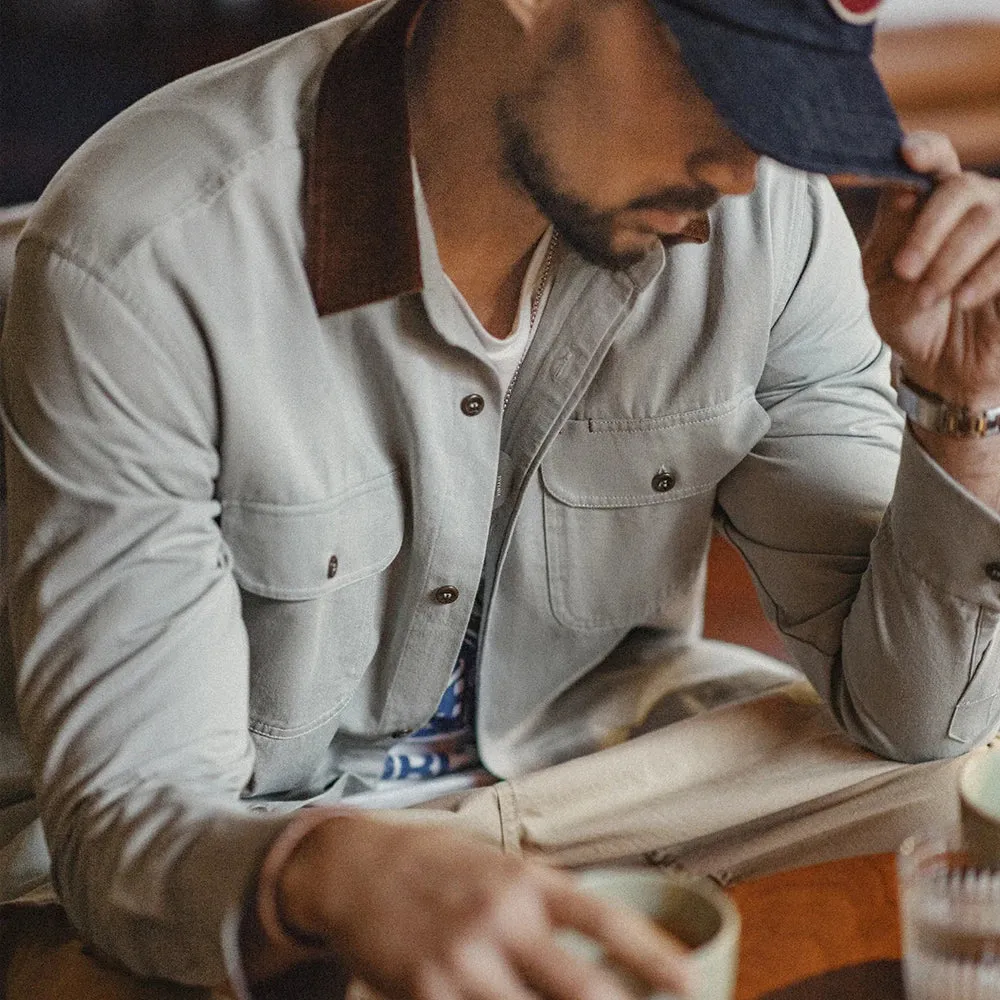 Corduroy Collar Workwear Shirt