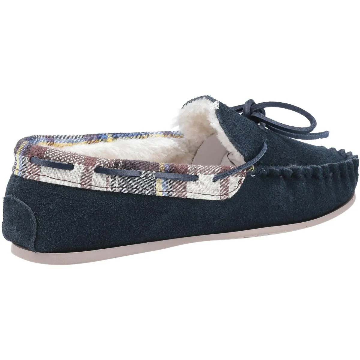 Cotswold Kilkenny Slip on Moccasin Slipper Navy