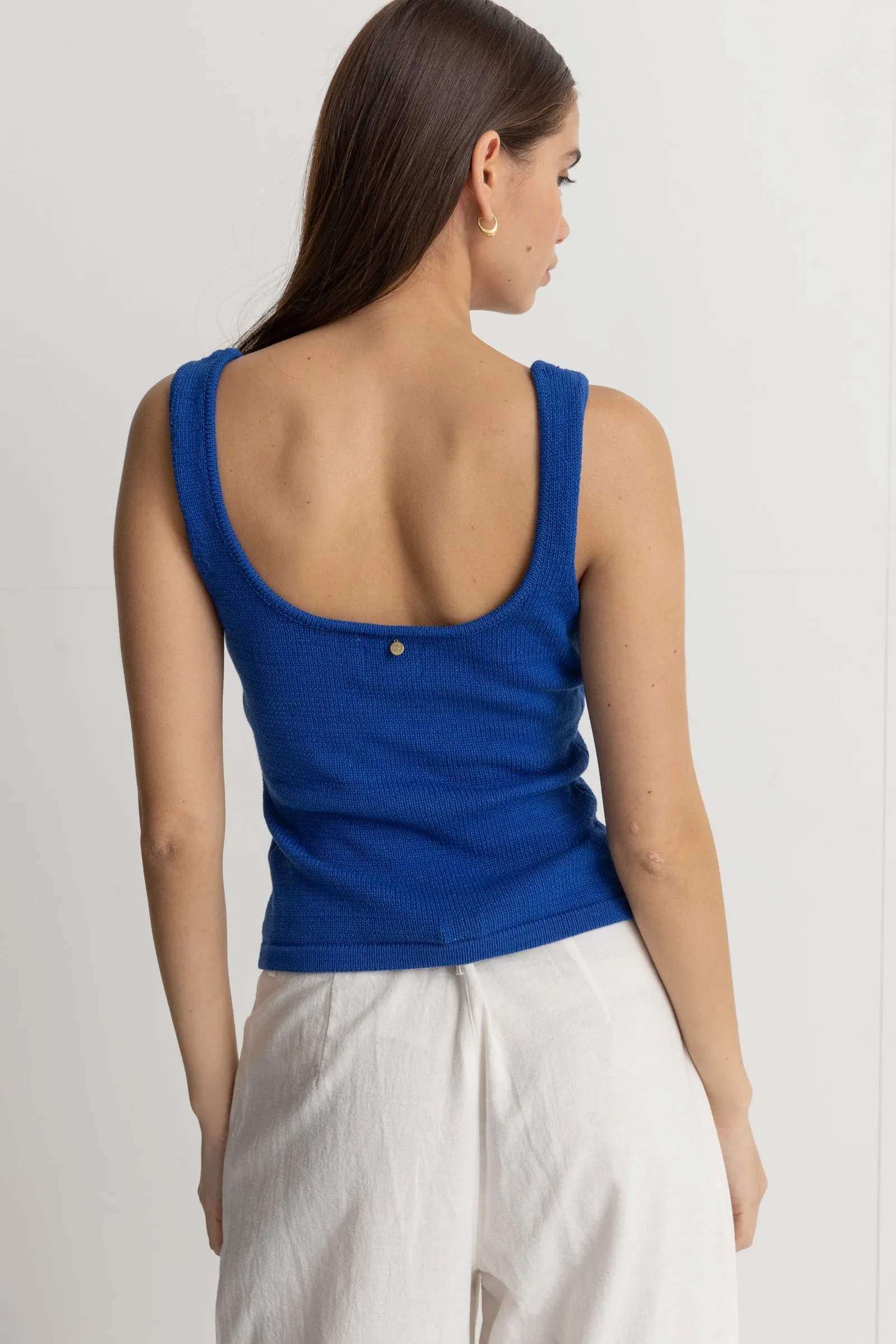 Cove Scoop Neck Tank Blue