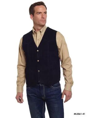 Cripple Creek Men’s Leather Black Vest