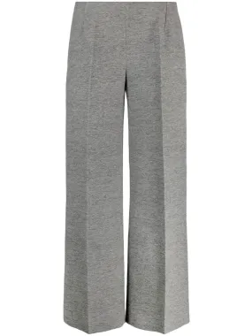 Cropped wide-leg trousers