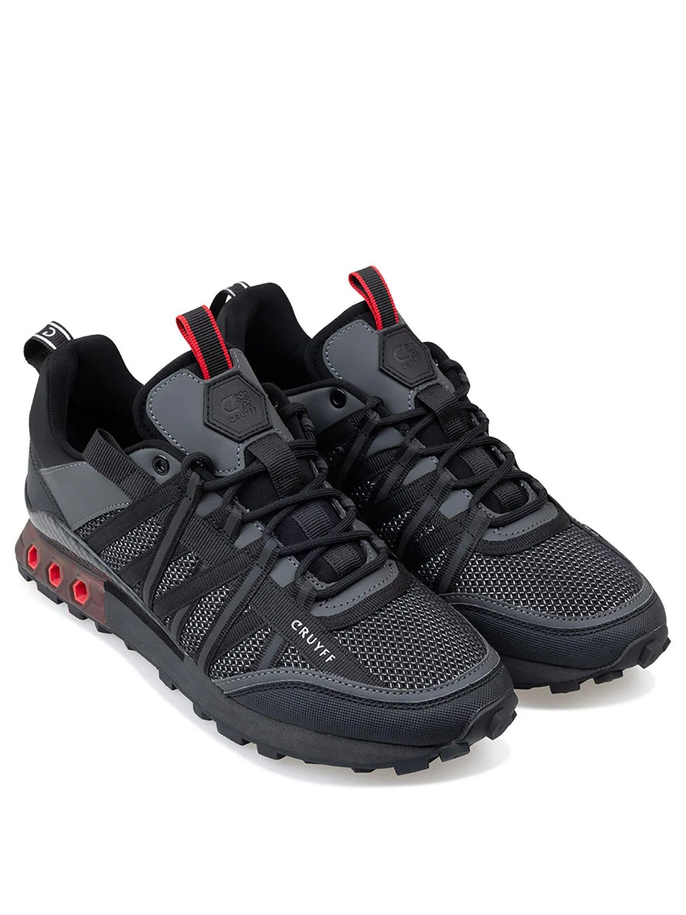 CRUYFF Fearia Hex Tech Titanium Trainers - Black