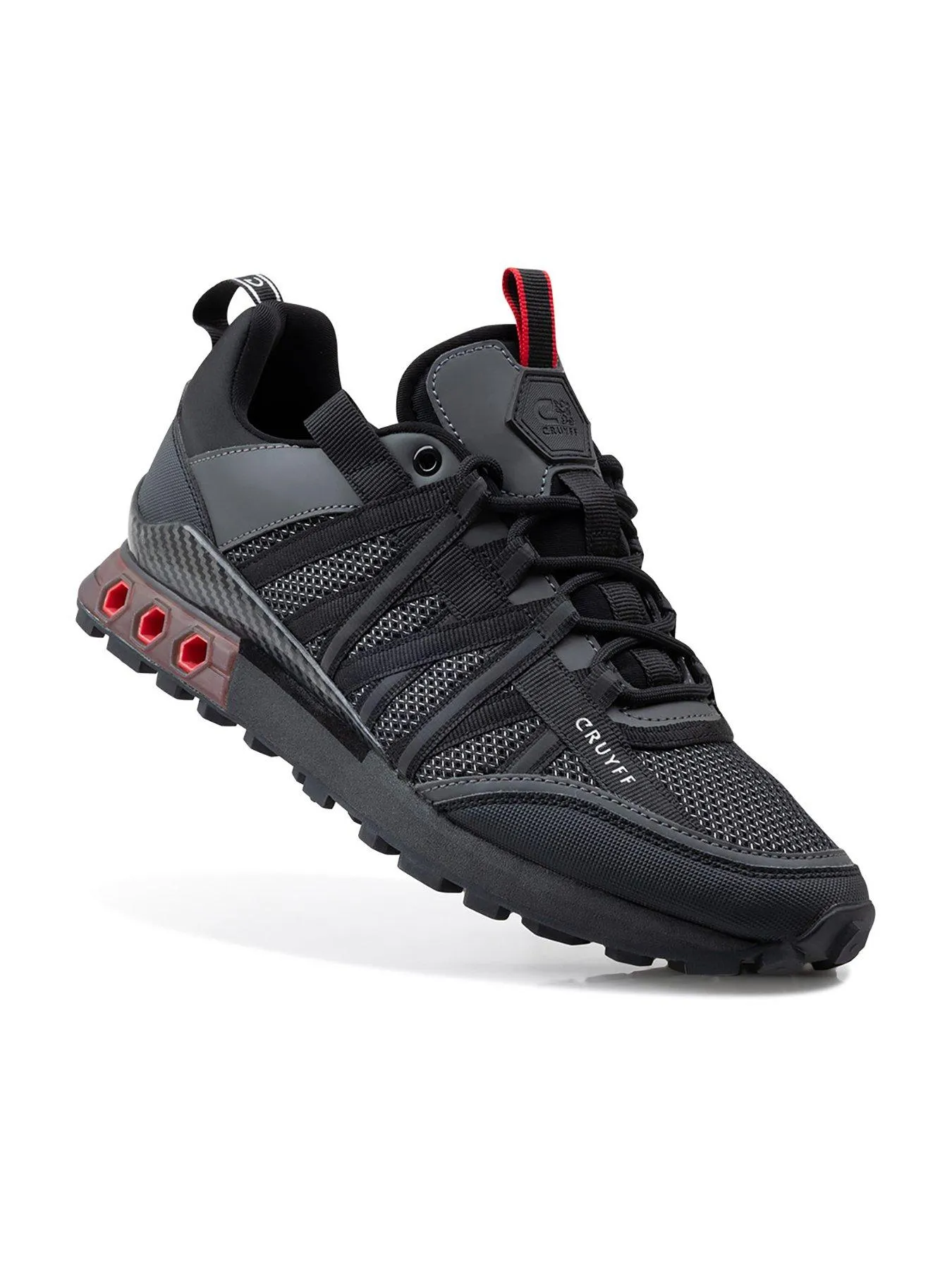 CRUYFF Fearia Hex Tech Titanium Trainers - Black