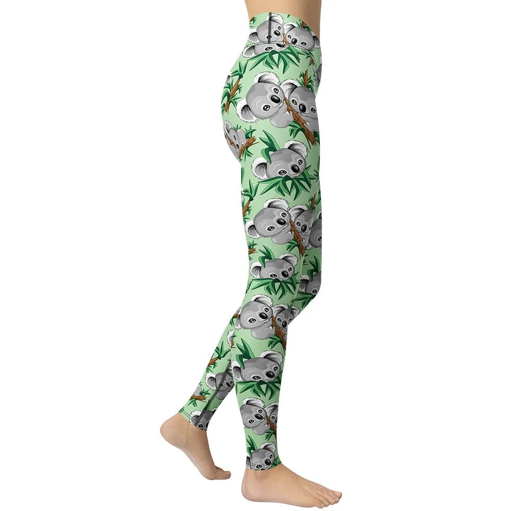 Cute Koala Yoga Leggings