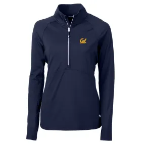 Cutter & Buck Cal Bears Women's Navy Adapt Eco Knit Half-Zip Pullover Jacket