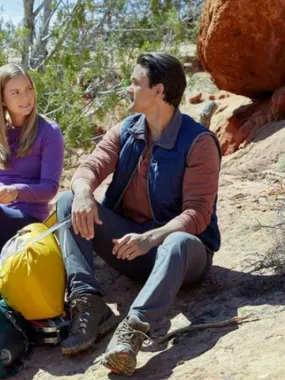 David Gridley Love in Zion National Blue Vest