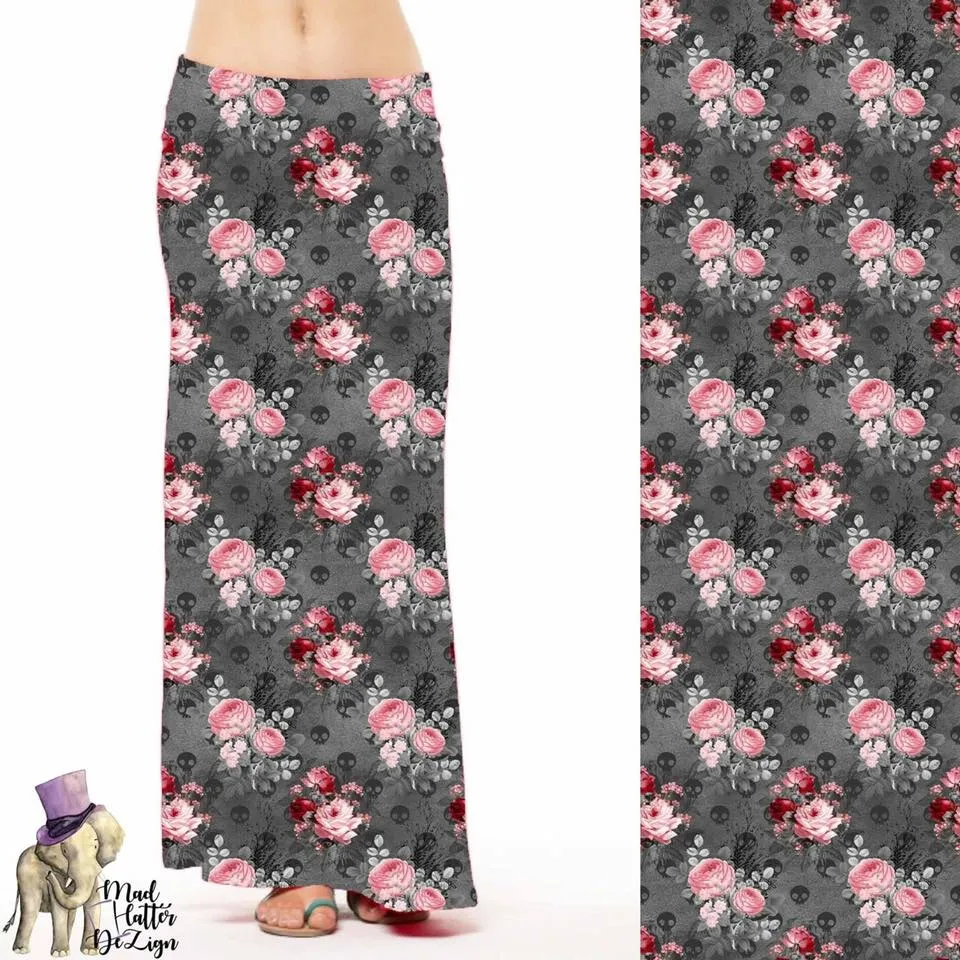 Deadly Bouquet Maxi Skirt