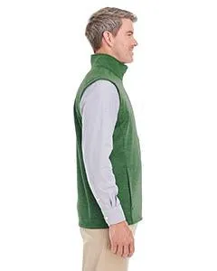 Devon & Jones Newbury Melange Fleece Vest DG797 Forest Heather