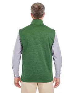 Devon & Jones Newbury Melange Fleece Vest DG797 Forest Heather