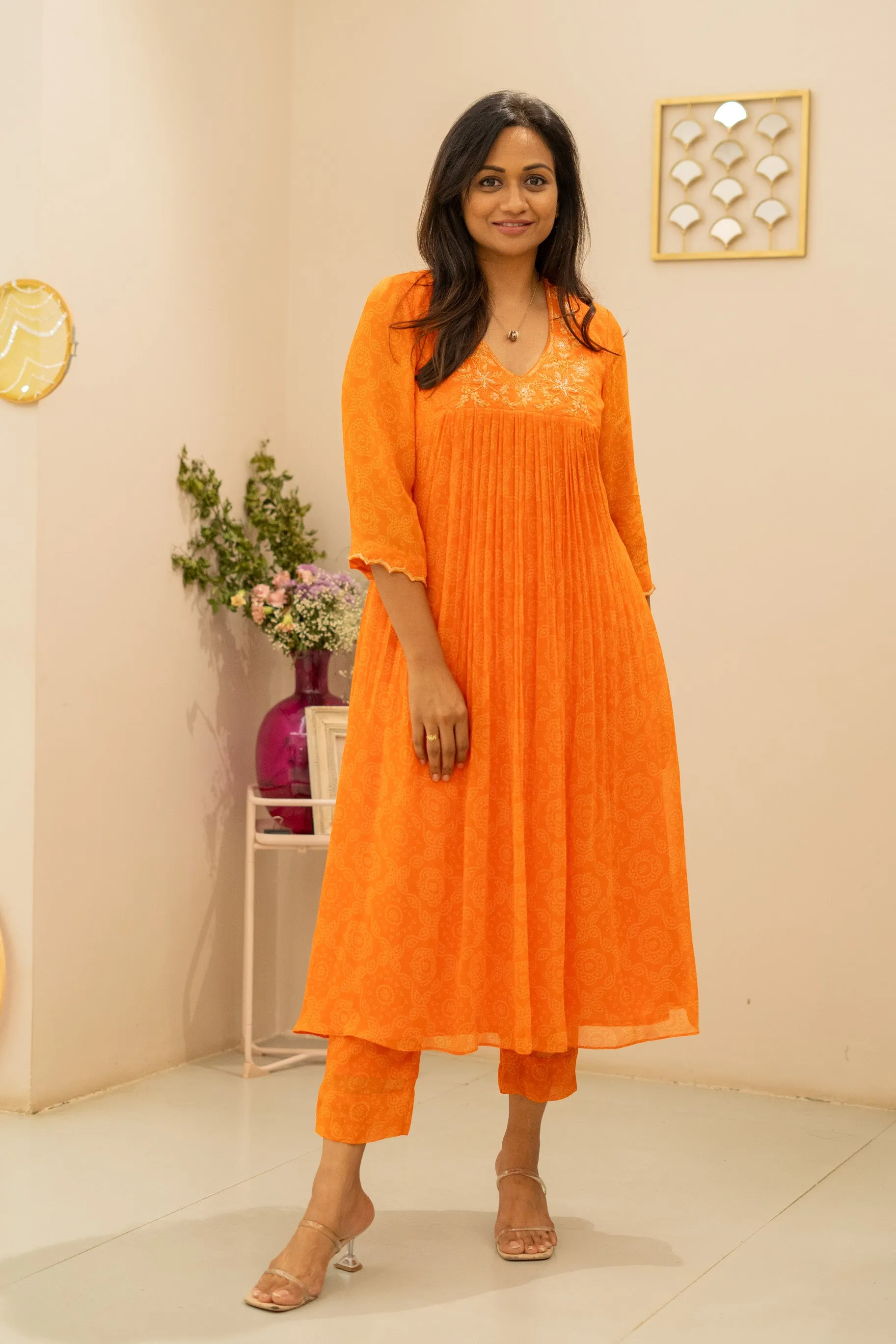 Dheri Orange Dress