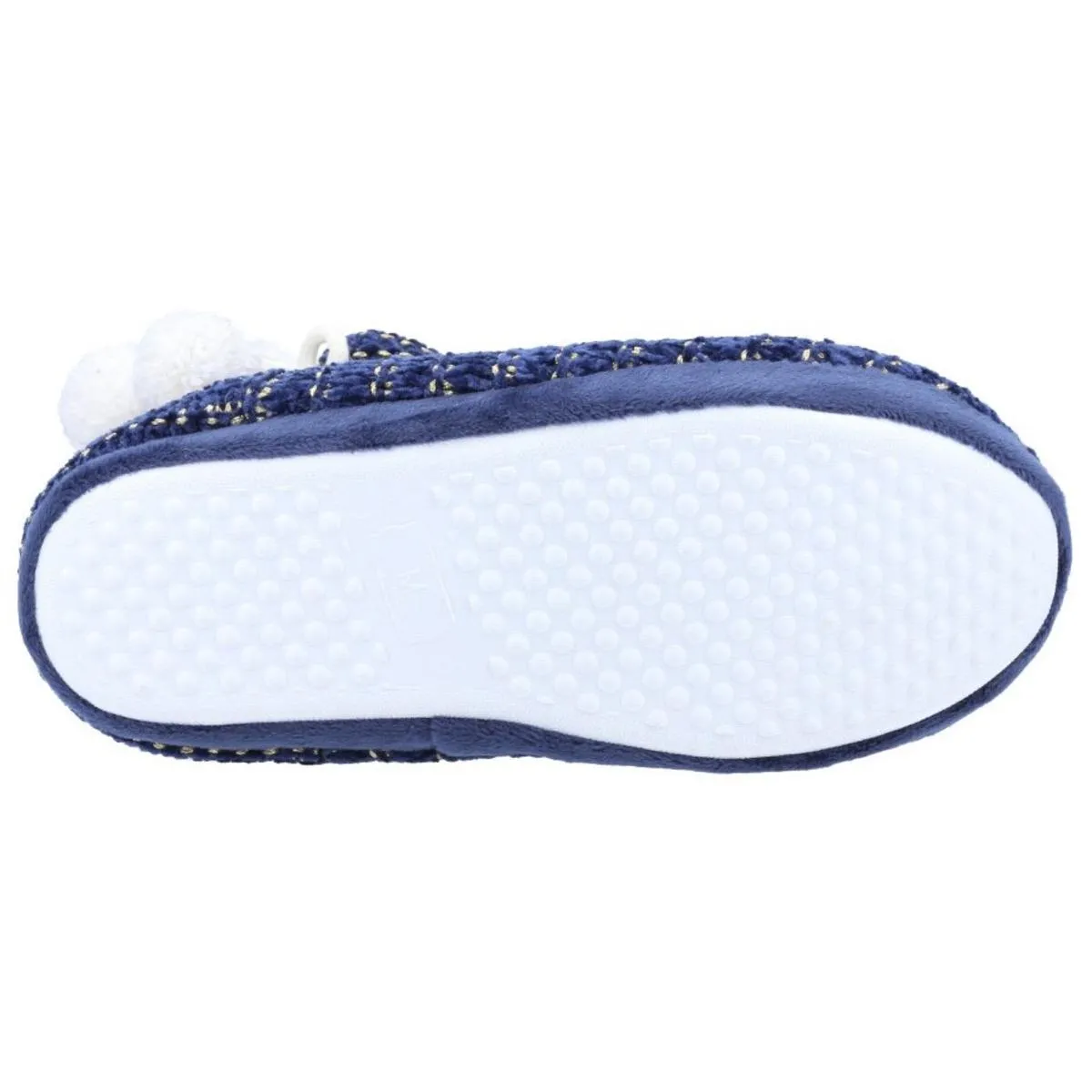 Divaz Saturn Knitted Bootie Slipper Navy