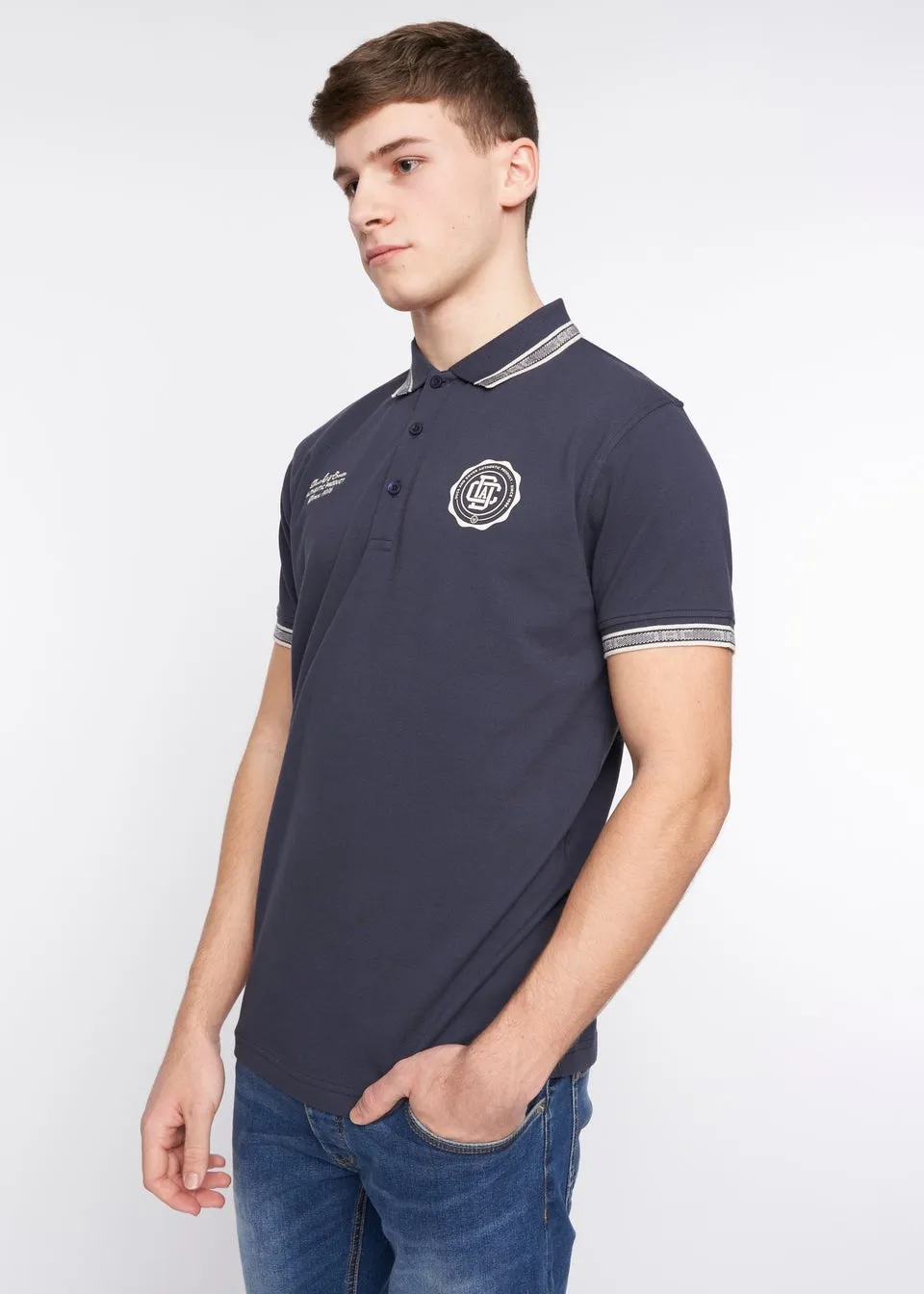 Duck & Cover Navy Keyaan Polo