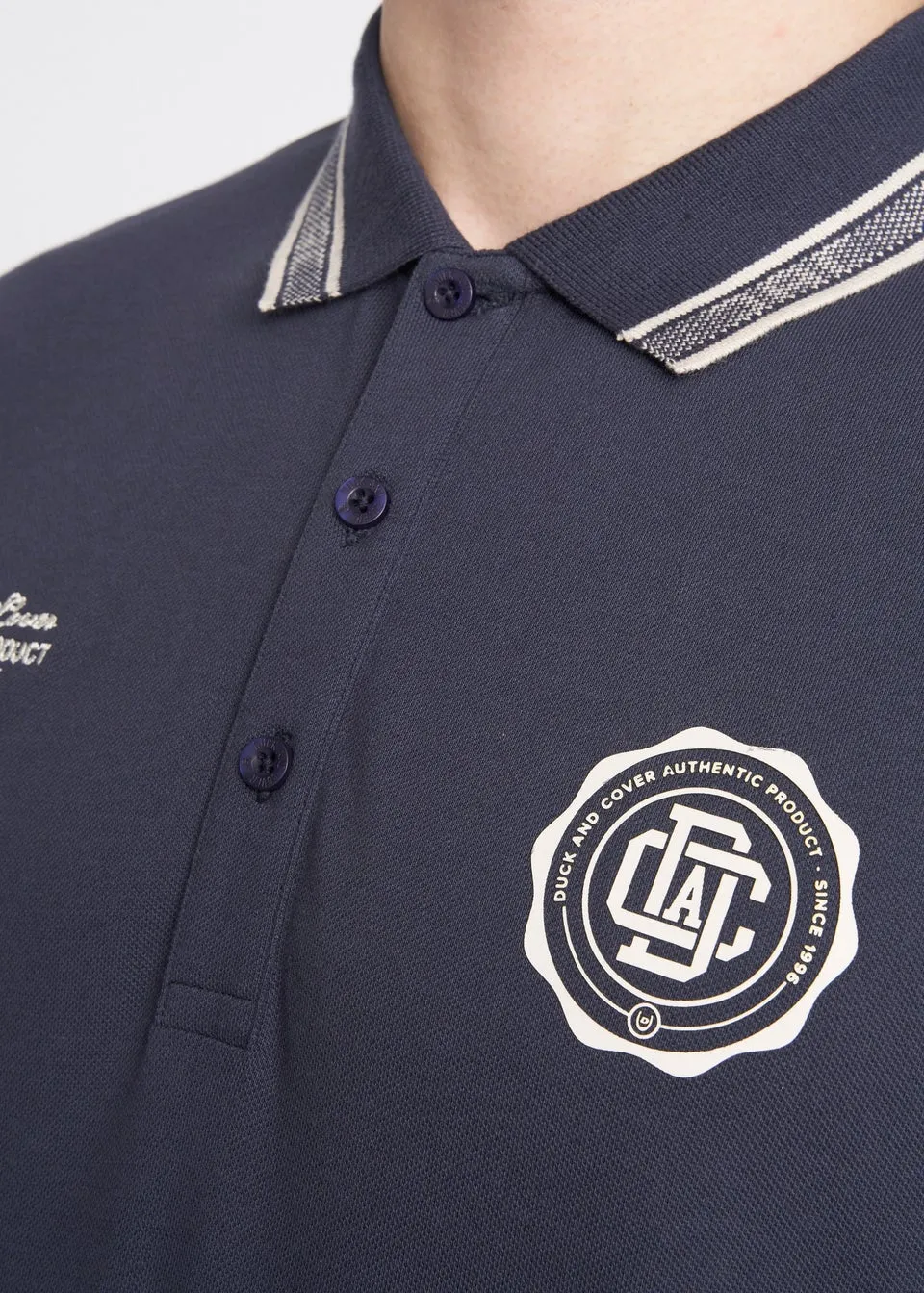 Duck & Cover Navy Keyaan Polo