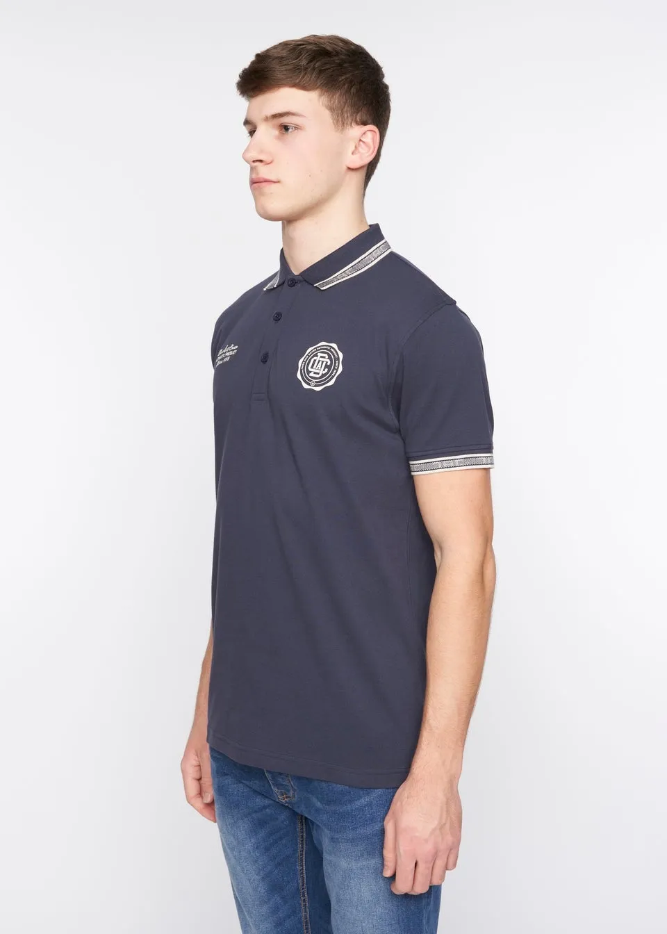 Duck & Cover Navy Keyaan Polo