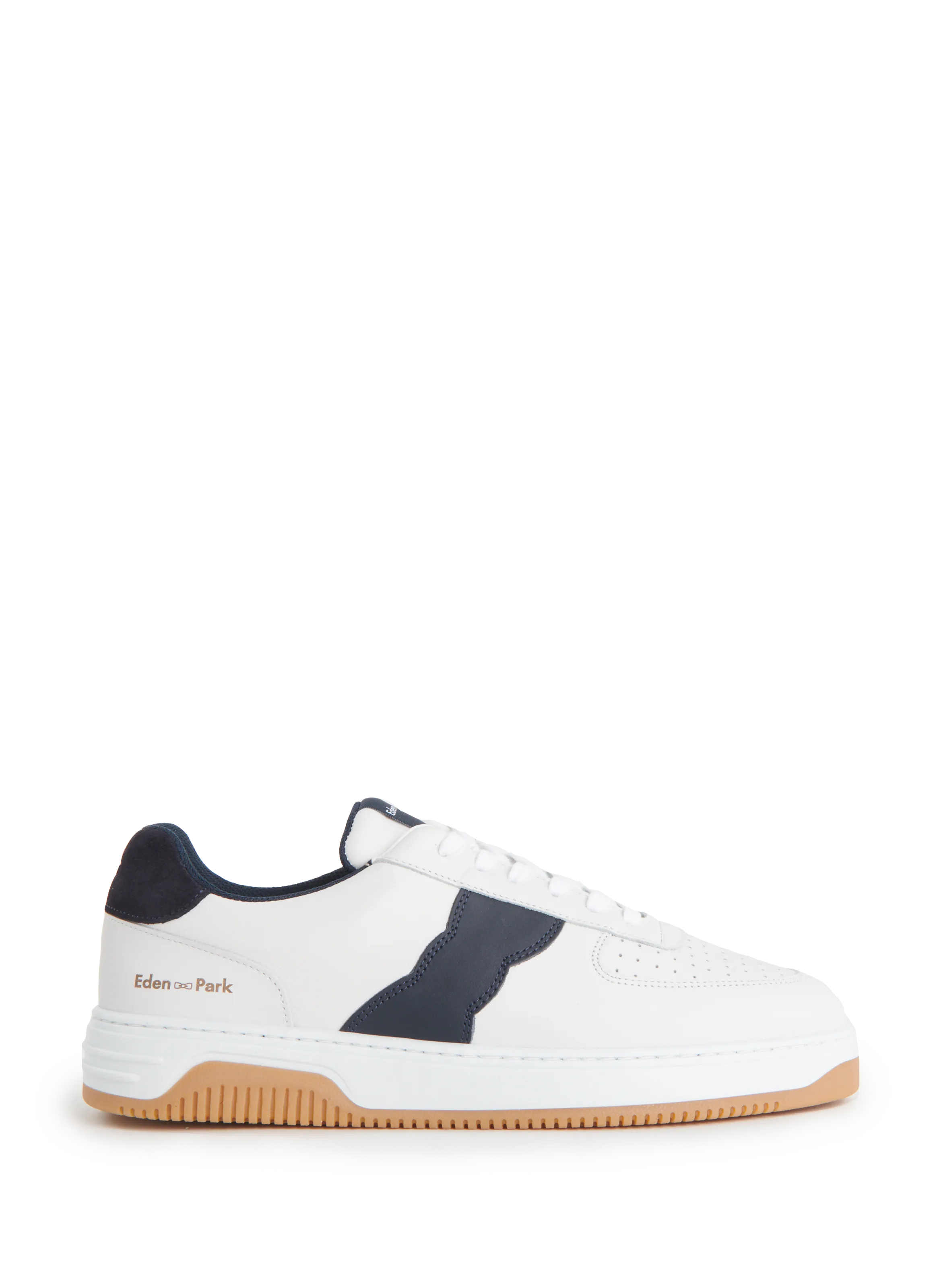 Eden park  Leather scratch Trainers  - Blue