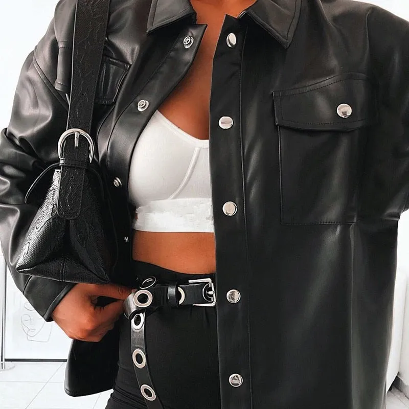 ELLA FAUX LEATHER JACKET