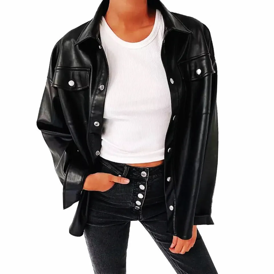 ELLA FAUX LEATHER JACKET