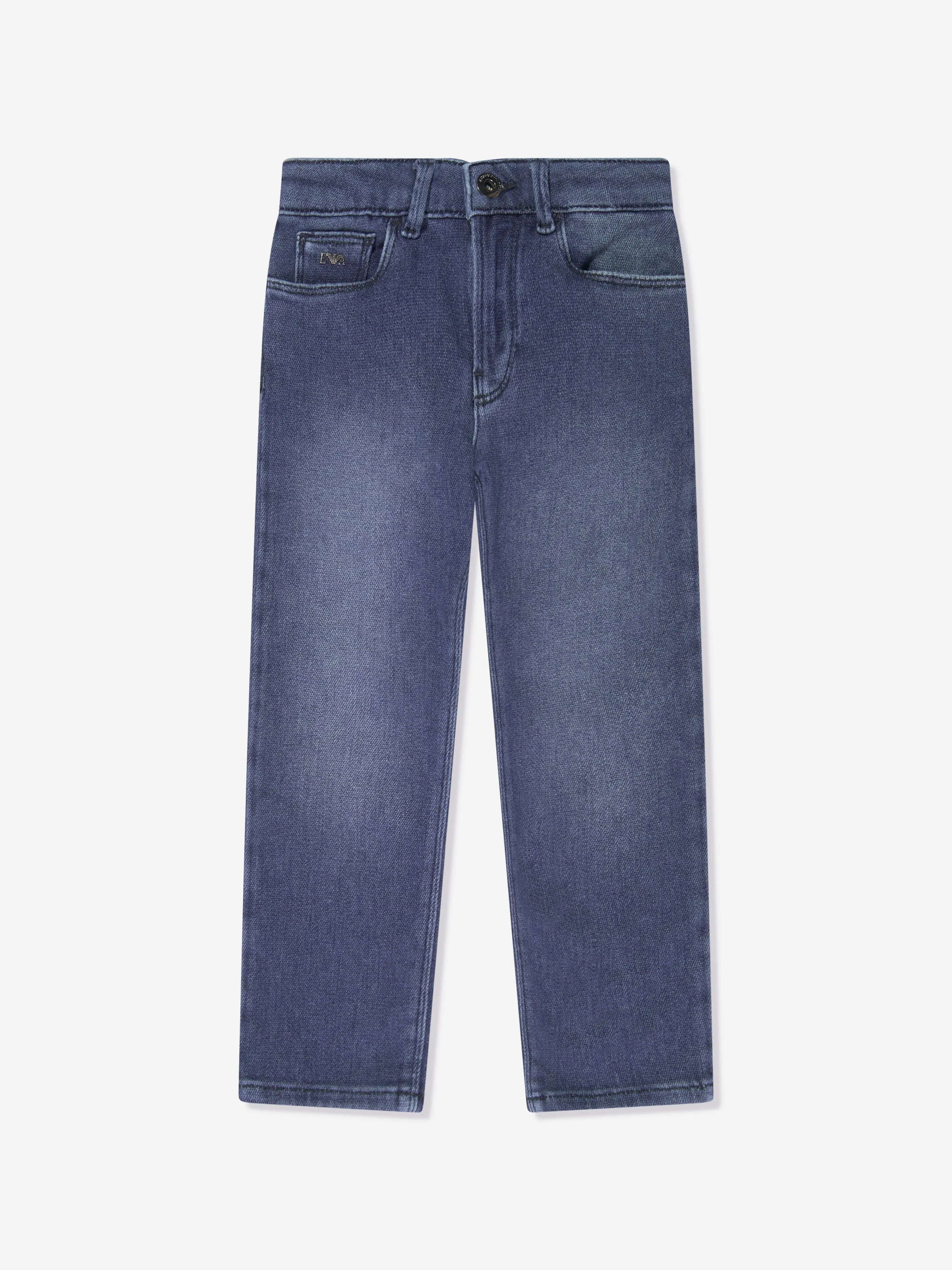 Emporio Armani Boys Slim Fit Jeans in Blue