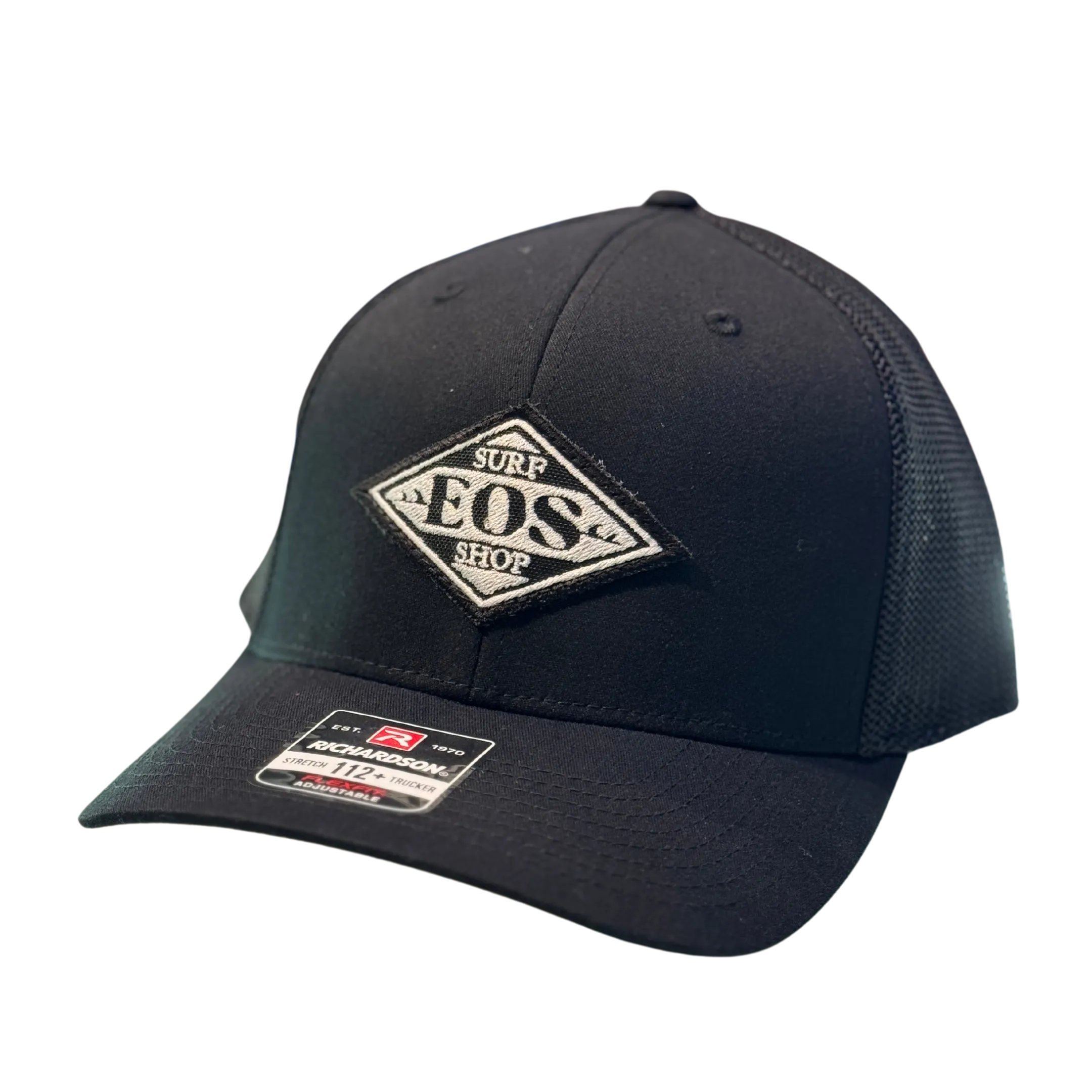 EOS Patch Logo Trucker Hat - Black/Black