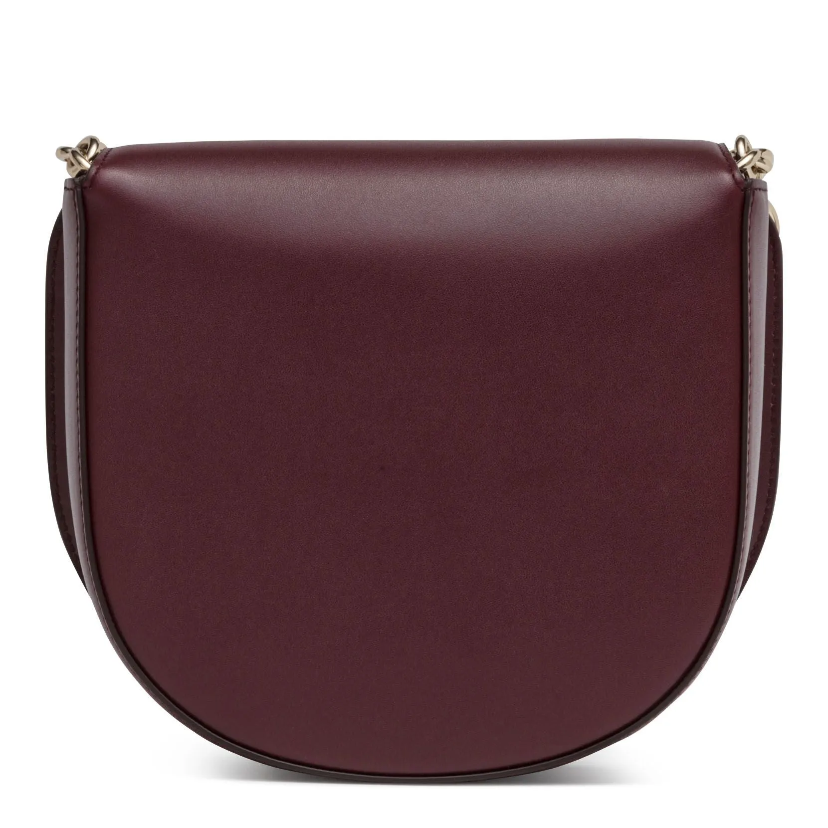 Ferragamo Margot Gancino Vela burgundy leather bag