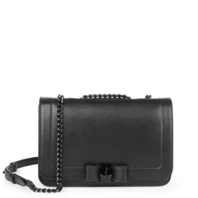 Ferragamo Vara black leather shoulder bag