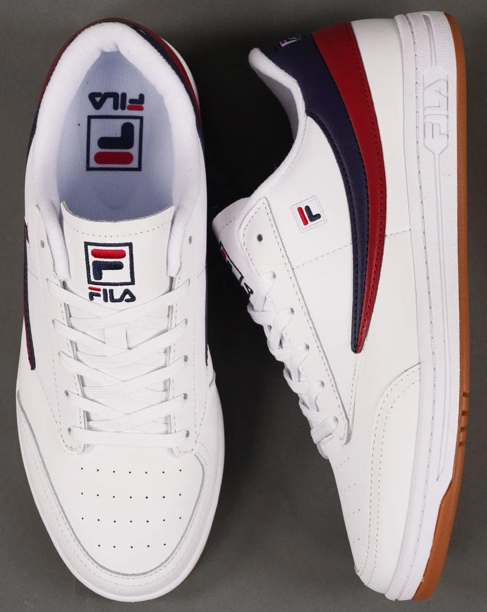 Fila Vintage Tennis 88 Trainers White/Navy/Red