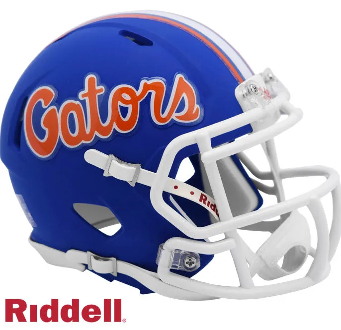 Florida Gators Flat Blue Riddell Speed Mini Helmet